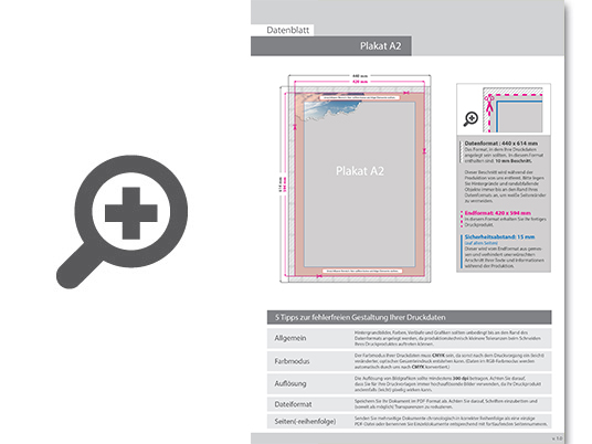 Product Bild kundenstopper_standard_din_a2__32mm_rahmen__rundecken__mit_plakaten